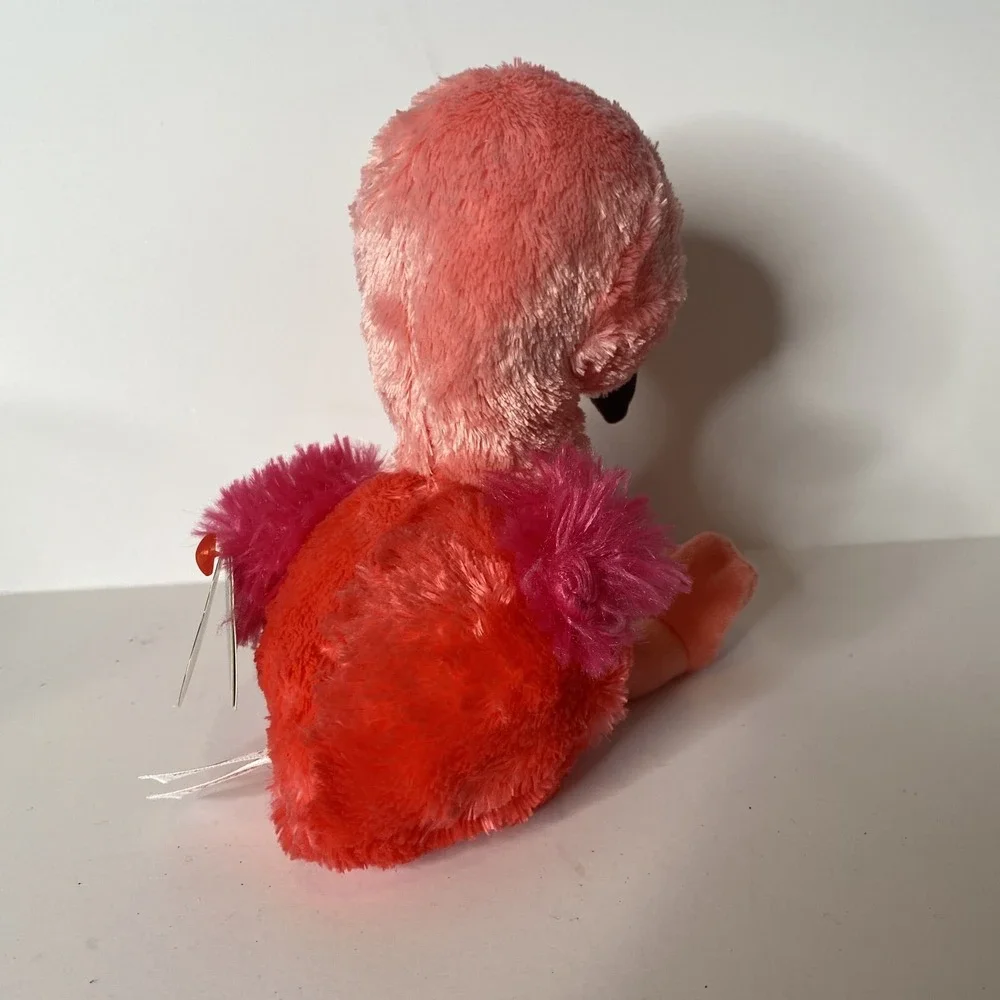 Ty Silk Beanie Boos Gilda Pink Flamingo Plush 6
